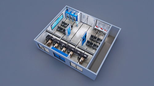 黨建展廳服務大廳效果圖設(shè)計